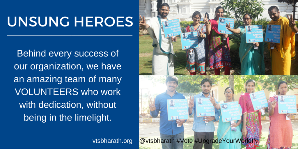 VT with 1000s of volunteers, is rendering services to the society since 1992. #Vote @VTSBharath #UpgradeYourWorldIN