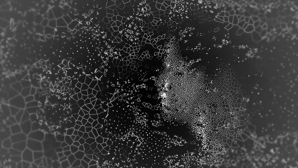 jayemsee's tweet photo. Skyline: A music video composed entirely of animated Voronoi tessellation v/ processing — https://t.co/TNA5JtGEVf http://t.co/YQGjmto6AS