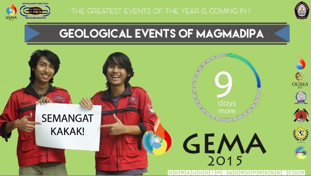 9 Days Left !!!

Join "GEMA 2015" the biggest event of Magmadipa !

Check Our Website : gemaundip.wordpress.com