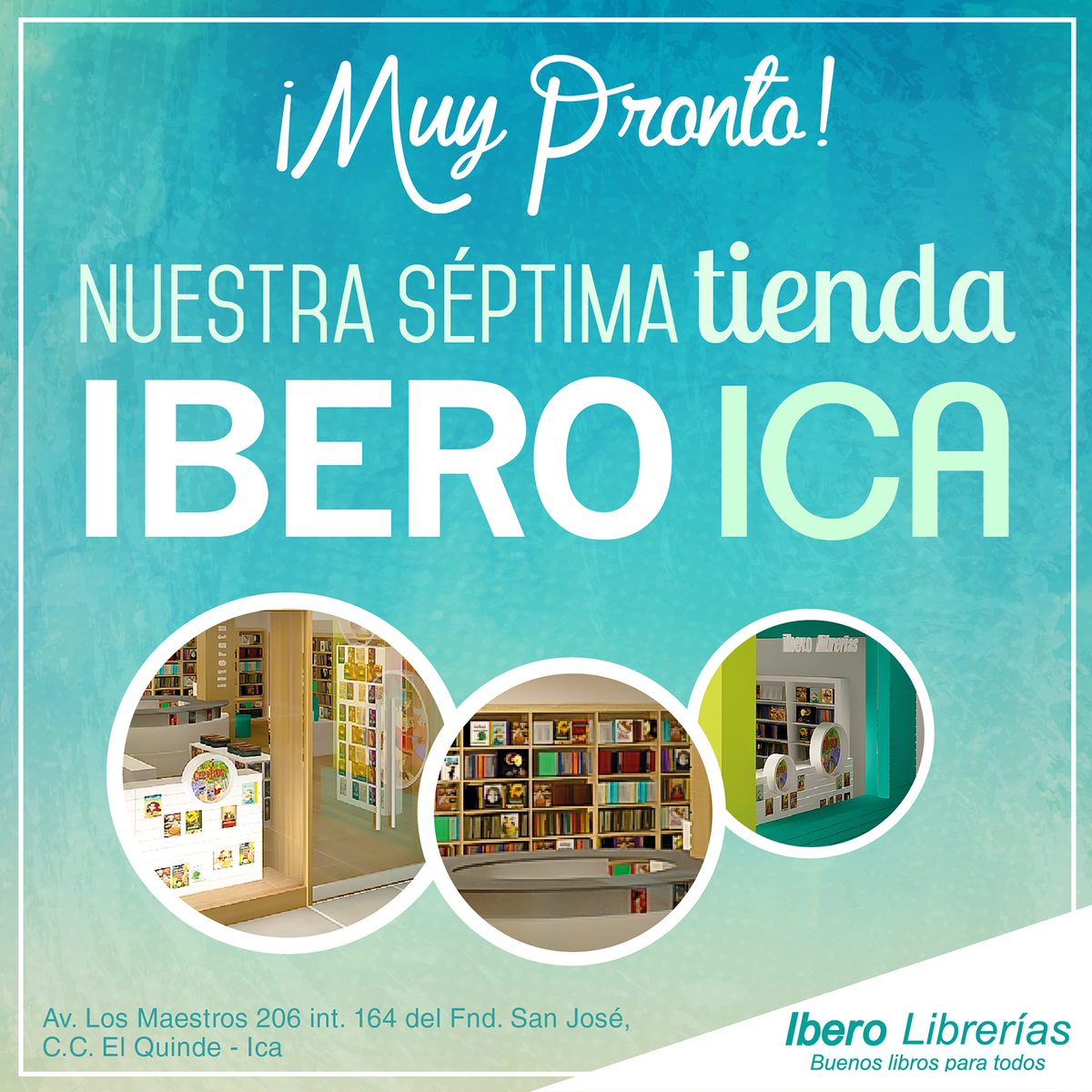 IberoLibrerias's tweet photo. ¡Muy pronto, estaremos en ICA! http://t.co/X9BLr6yXns