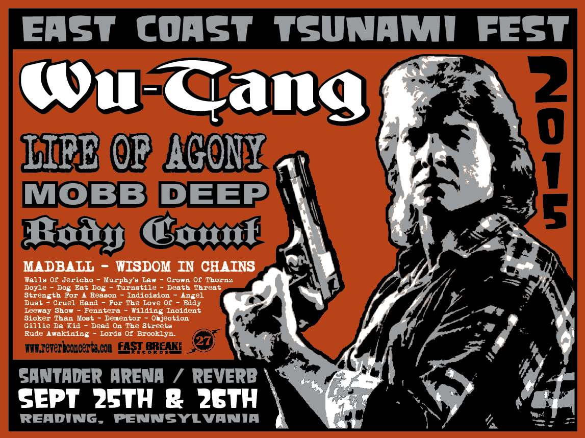 This weekend! <a href="/WuTangClan/">Wu Tang Clan</a> <a href="/OffiLIFEOFAGONY/">LIFE OF AGONY</a> #pahc #eastcoastdestruction  #eastcoasttsunami #landofkings