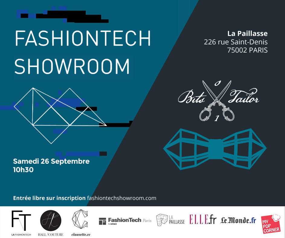 BitsTailor's tweet photo. Venez découvrir l'#impression3D appliquée à la #mode ce samedi: nous serons au @FTshowroom! > http://t.co/Ps6hihjG3e http://t.co/H6rKazgDmC