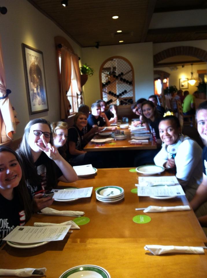 EHSMiller's tweet photo. Sorry, Olive Garden! We should have called ahead. #ehsstuco #greatday http://t.co/0U1qk6Gk7d