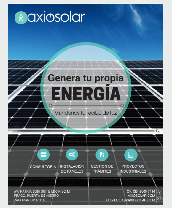 AxioSolar's tweet image. ¡Mándanos tu recibo de CFE, genera tu propia energía y transfórmate!
#AxioSolar #SolarTurnsYouOn #TransformaciónAxio