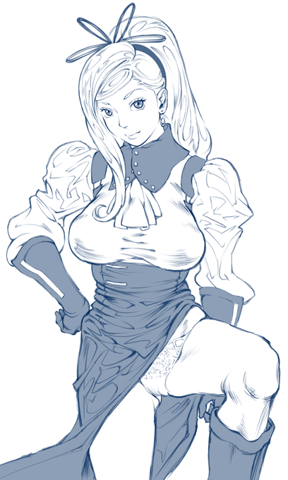 全体だとこんな感じ。股関節まわりをふわっと描いちゃったけど、果たしてコレで合ってるのか?入浴のついでに確認。大筋こんなもんだけど幾つか修正点が。竿と玉を持ち上げつつ姿見に向かって同じポーズをとる午前2時。ここまでで丸2日…。 