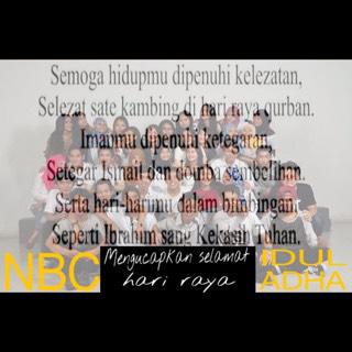 Kami keluarga besar NBC mengucapkan selamat hari raya idul adha :)
#IndahnyaKebersamaan