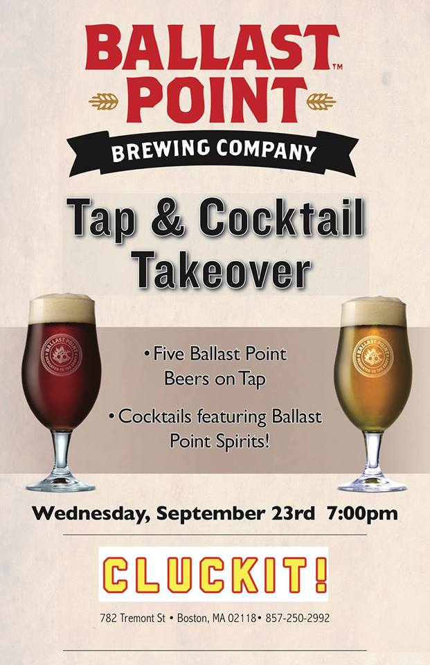 CLUCKITboston's tweet photo. We're ready for tonight's @BPbrewing #Tap &amp; #Cocktail Takeover!

#craftbeer #southendboston http://t.co/kT58uAzQTx