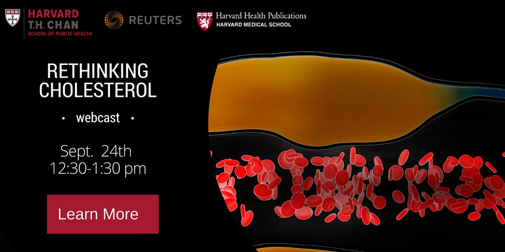 Learn more about cholesterol from Harvard docs tomorrow at 12:30pm: hvrd.me/Sz82k #RethinkingCholesterol