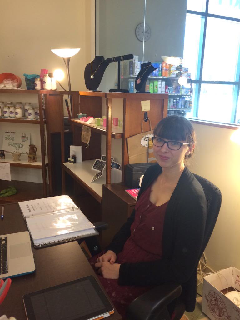 suzy_leee's tweet photo. "I make a lot of various things out of recycled material"-Rachel Bummel #RealHumansofBoone http://t.co/lvySmK4YiU