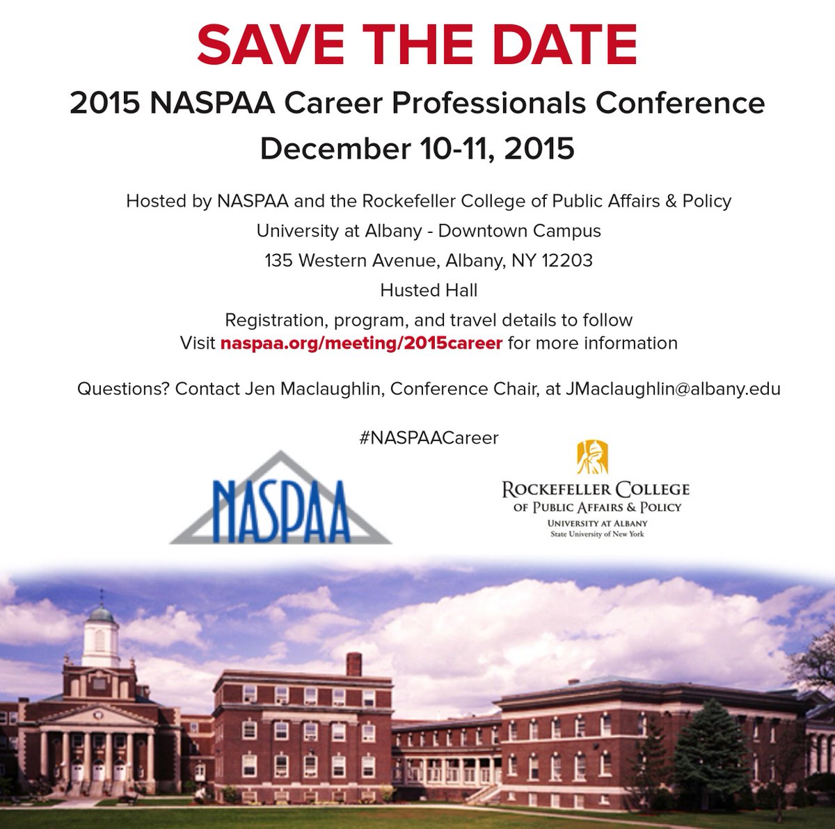 NASPAA (@naspaa) on Twitter photo Join us at the 2015 Career Professionals Conference hosted by <a href="/RockefellerColl/">Rockefeller College</a> of Public Affairs & Policy! Join us at the 2015 Career Professionals Conference hosted by <a href="/RockefellerColl/">Rockefeller College</a> of Public Affairs & Policy!