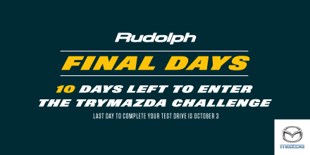 RudolphMazda's tweet photo. ONLY 10 DAYS LEFT to complete your test drive and post your #trymazdamoments! http://t.co/CIEat29gJt