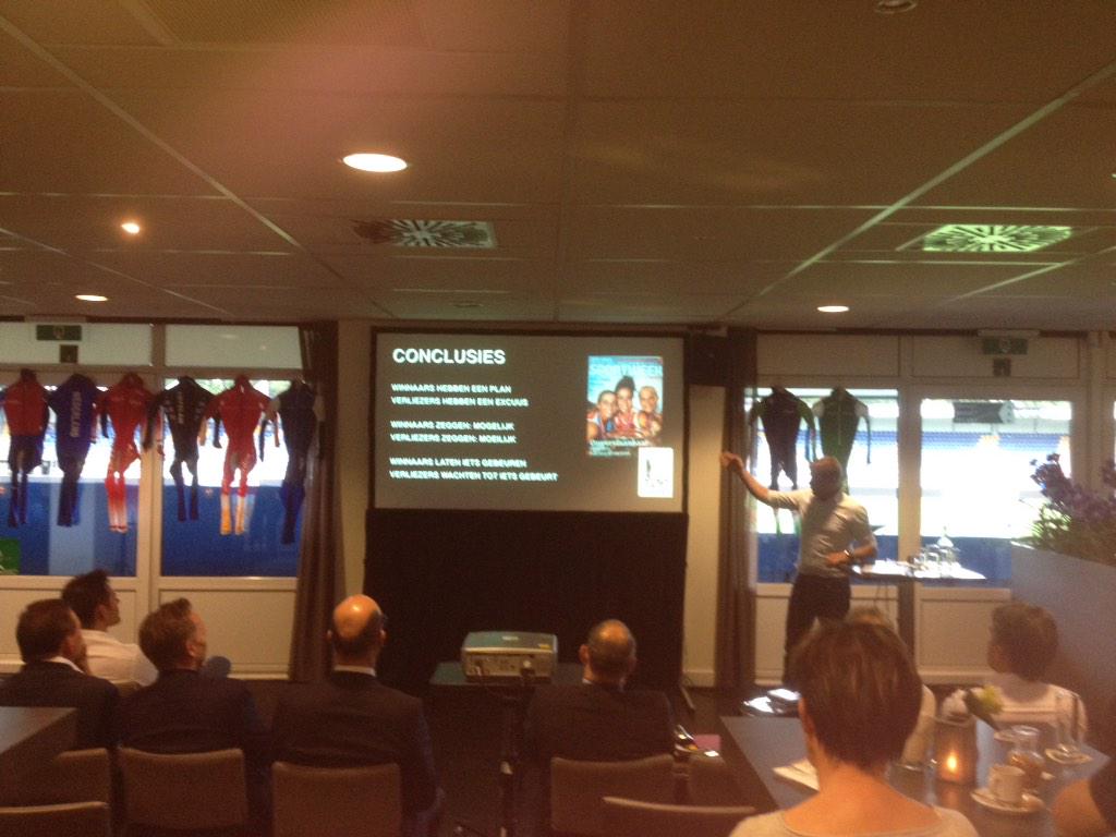 Vandaag een inspirerende lezing van <a href="/MarcLammers/">Marc Lammers</a> tijdens de Olympische dromendag van <a href="/FloorvdBrandt/">Floor van den Brandt</a> #samendromen