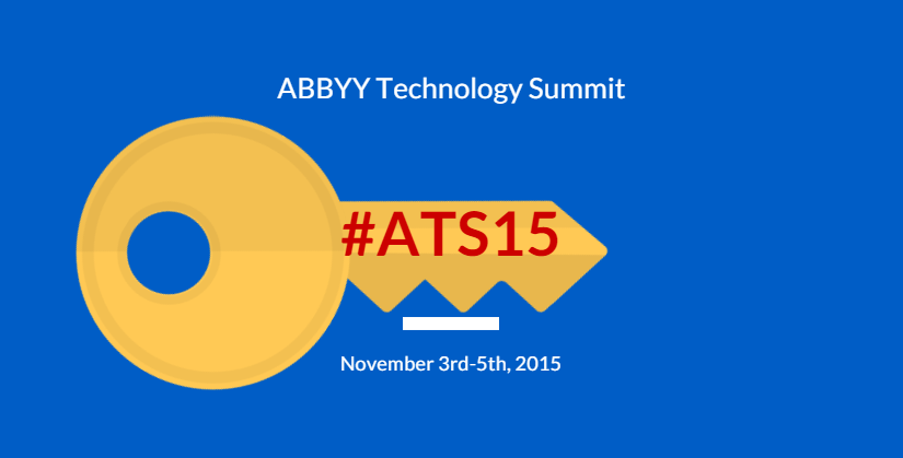 ABBYY_USA's tweet photo. Find the key to success at this year’s ABBYY Technology Summit! See what to expect at #ATS15: http://t.co/jBmhayZRnn http://t.co/D9bJaEfh5n