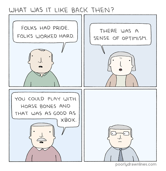 Back then 