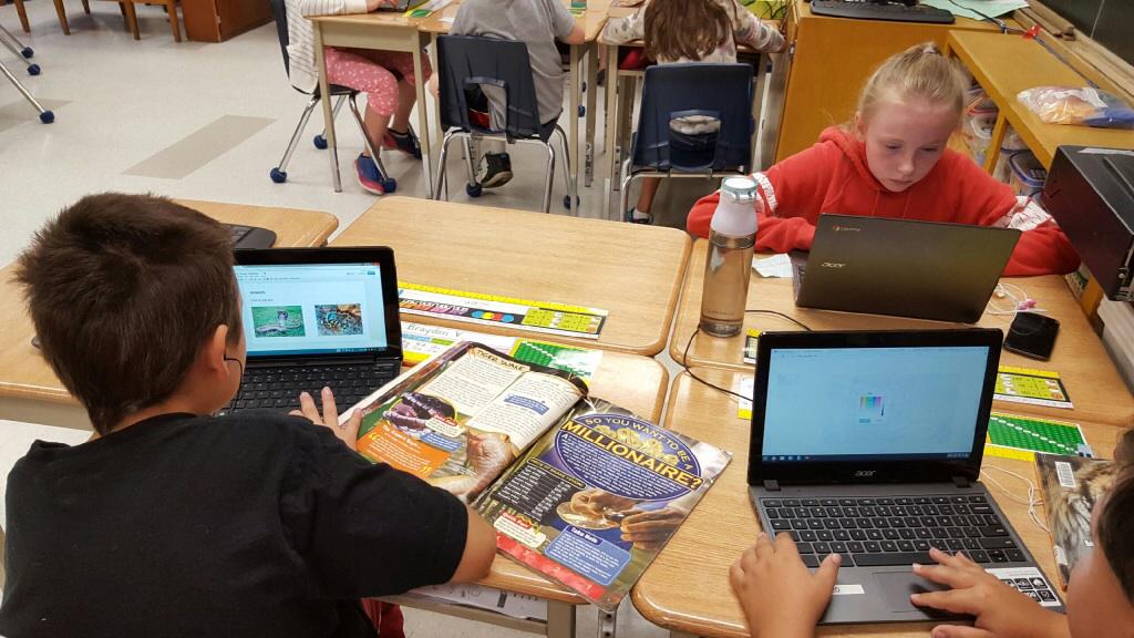 WSPS_Library's tweet photo. Gr 4/5 #gotvdsb ready and working on animal inquiries using #databases and books http://t.co/ndHcZqfHeR