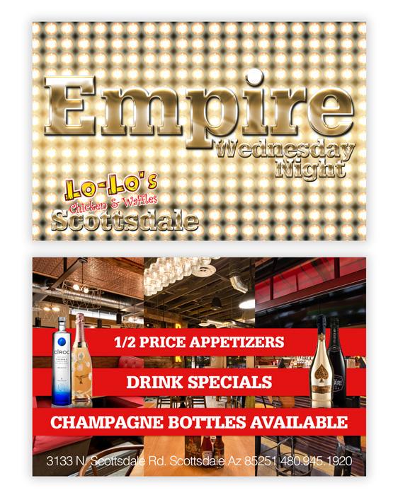 Every Wed is "Empire Night at Lo-Lo's". All tv's with sound. Who say ain't Nothang to do in AZ on Wed night? #Empire