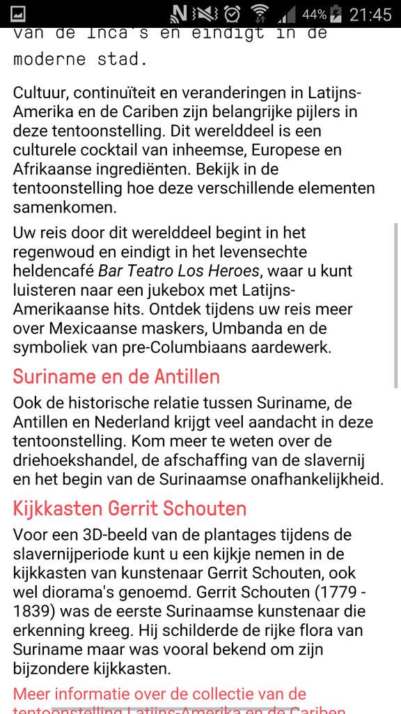 Surinam&amp;Antilles much more then Slavery ala 'Hoe duur is de Suiker the Movie' @Tropenmuseum #DecolonizeTheMuseum