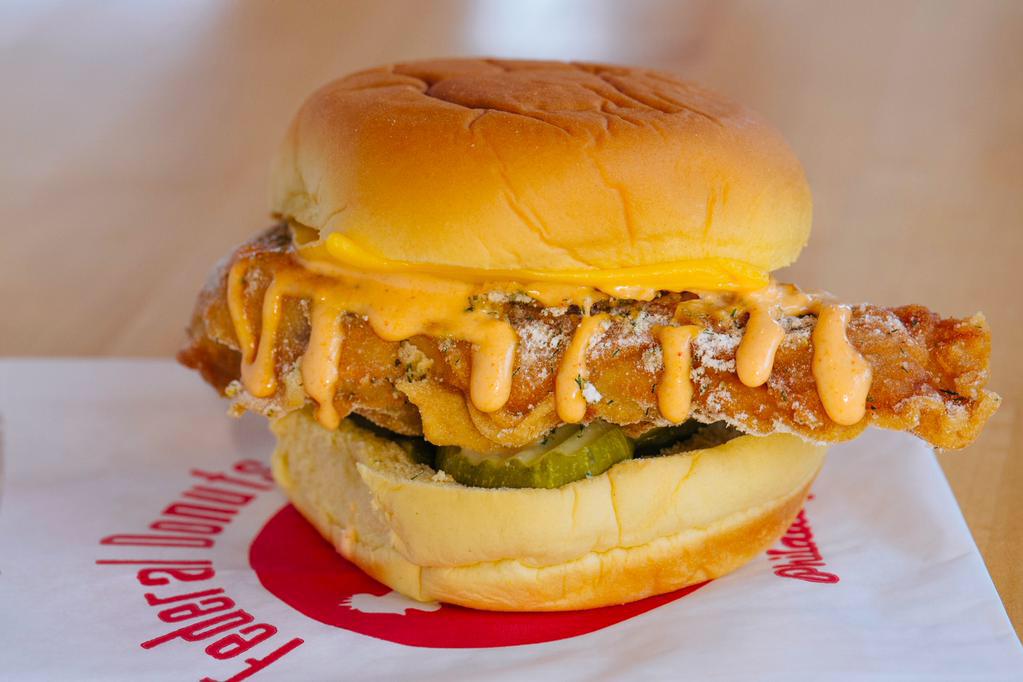 FederalDonuts's tweet image. Fried Chicken Sandwiches have joined the permanent menu at all four #FedNuts, seven days a week from 11am.