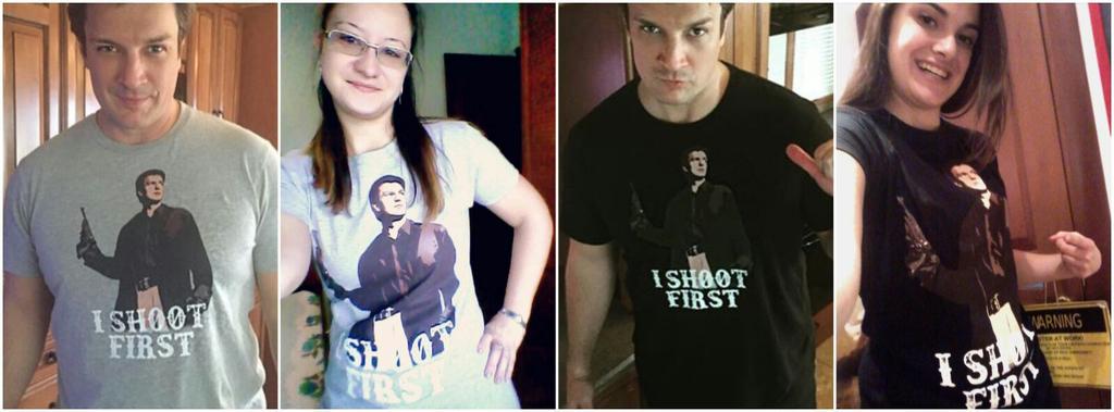 _Ivi87's tweet photo. There's a @NathanFillion for everyone! You've made 2 girls really happy today! #Italy #IShootFirst @_etta93_ http://t.co/YDk24PcZyR