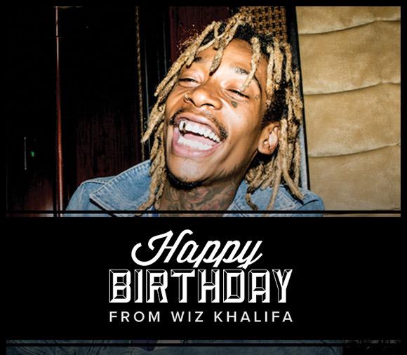 WIZ KHALIFA JUST WISHED ME HAPPY BIRTHDAY!!!   