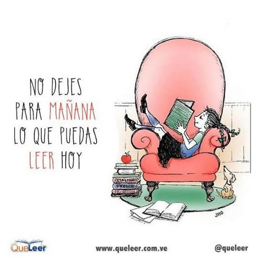 damasalud's tweet photo. No dejes para mañana lo que puedes leer hoy (vía @queleer) @Mamis_Solteras @mamasrunners @ClarisaPGA @drcarlosrepetto http://t.co/O17e5LkXsP