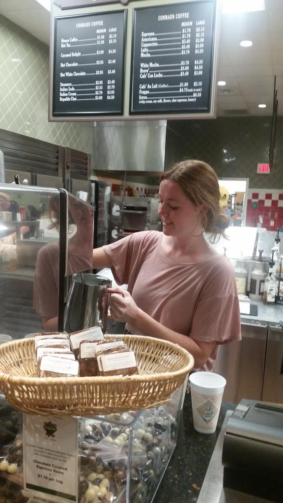 xchamian's tweet photo. "I've been working at food services for 3 years. I love the people that come by."-Cassidy Milosh #RealHumansofBoone http://t.co/RnsD707S0D