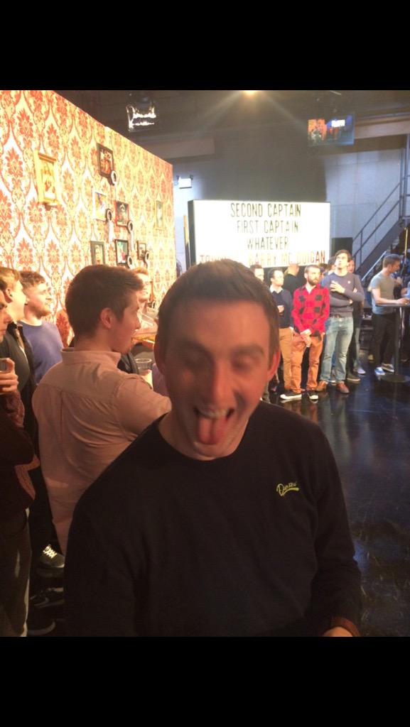 Few pints after the show??? <a href="/ShaneLowryGolf/">Shane Lowry</a> #secondcaptains