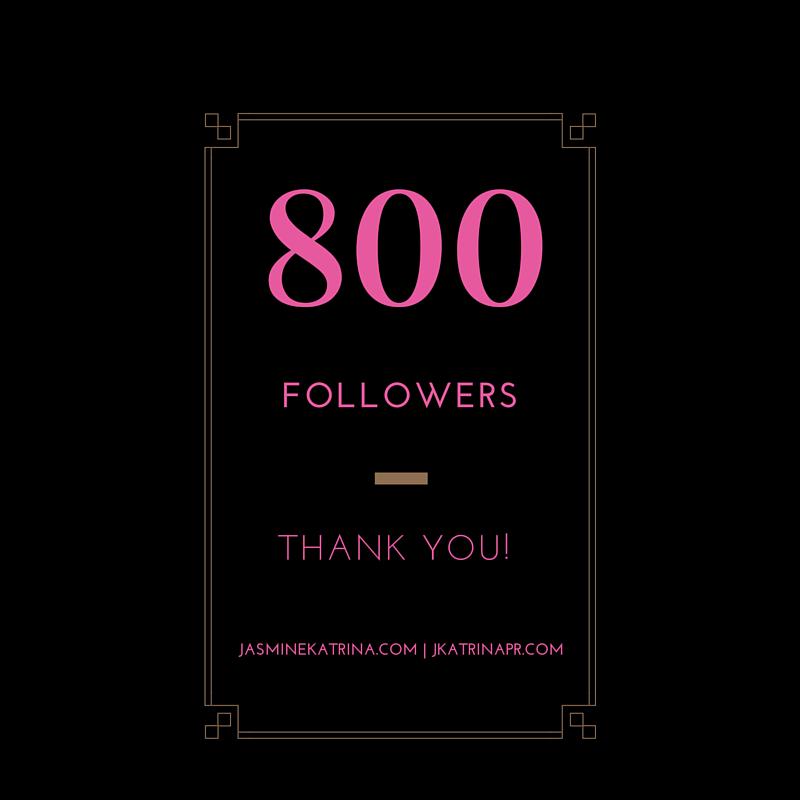 Thanks everyone! #800andcounting !