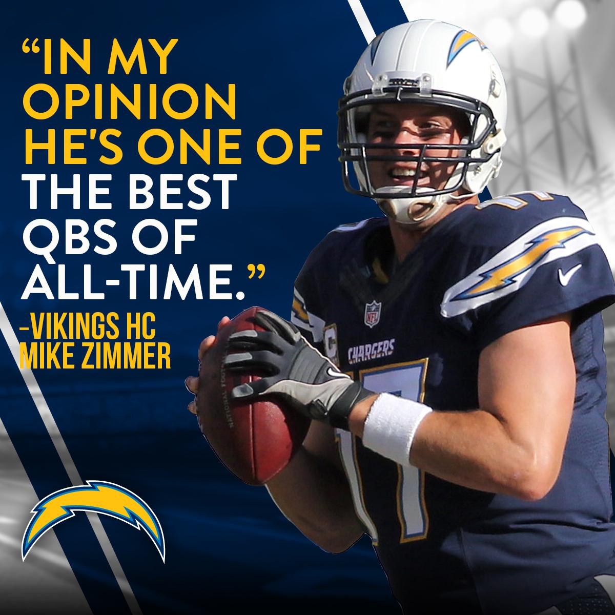 NFL's tweet photo. High praise for @Chargers QB Philip Rivers... http://t.co/l2PmK9LRpU
