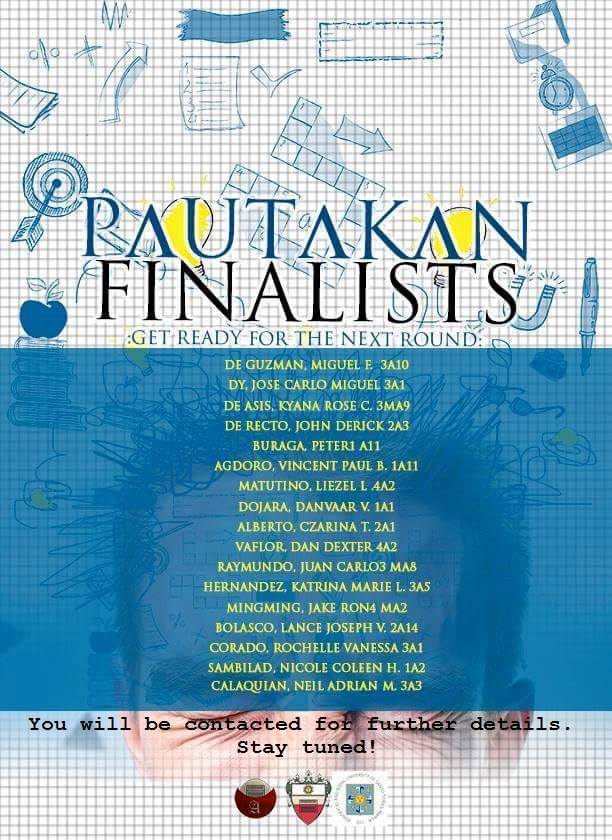 Congratulations! We are finally ready to announce those who will move on the next round!