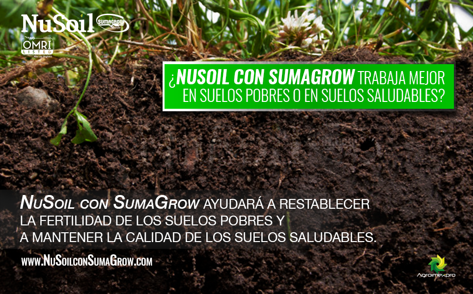 ¿#NuSoilconSumaGrow trabaja mejor en #Suelos pobres o en #SuelosSaludables ?
#OMRIlisted #SumaGrowinside #NuSoilEC