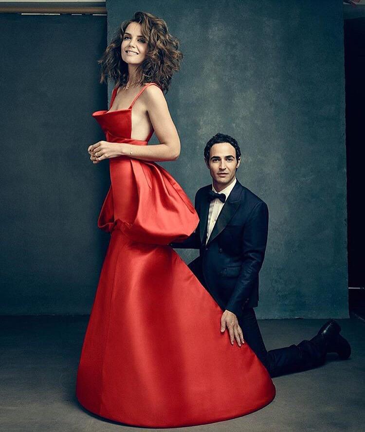 djquintero's tweet photo. That dress! @Zac_Posen gorgeous @KatieHolmes212 for @THR makeup @genevieveherr  #hairbyme @djquintero http://t.co/0t8qy7woi2