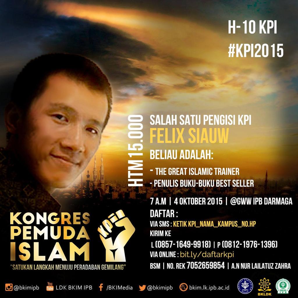 bkimipb's tweet photo. (Mohon dishare/RT, terima kasih)
Kongres Pemuda Islam, 04 Oktober 2015 di Graha Widya Wisuda (GWW), IPB. #KPI2015 http://t.co/jP1DxOctGx