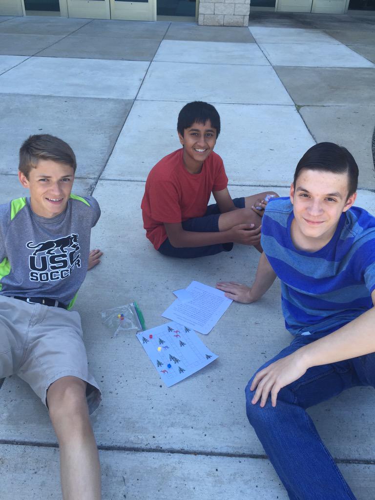 A beautiful day to review outside mods 15-16 for a Biology exam. #USCHS