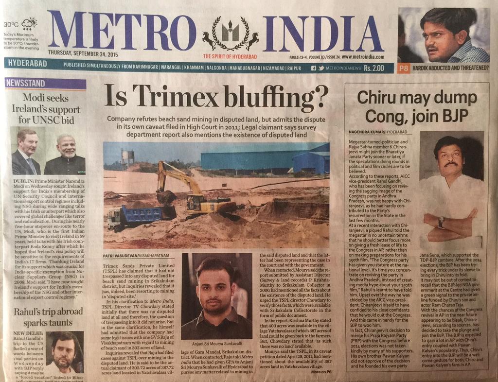 shakthispy's tweet image. #trimexsands #illegalmining