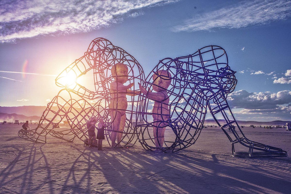 The most profound piece of art at #Burningman pic: <a href="/mindythelion/">mindythelion</a>
...what do you think it means?