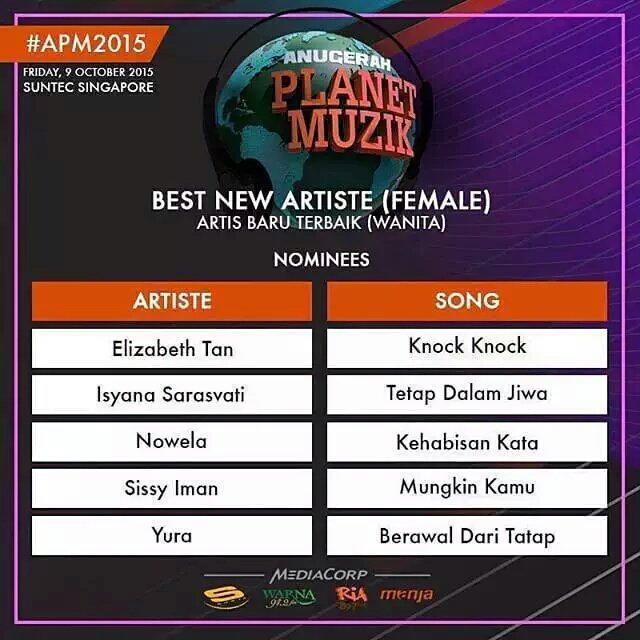 Nowelation's tweet photo. New Single @NowelaIDOL8  - Kehabisan Kata (Offical Music Video): http://t.co/eN8vIraXyo Nomenee On #APM2015 http://t.co/QkfiKKebO6