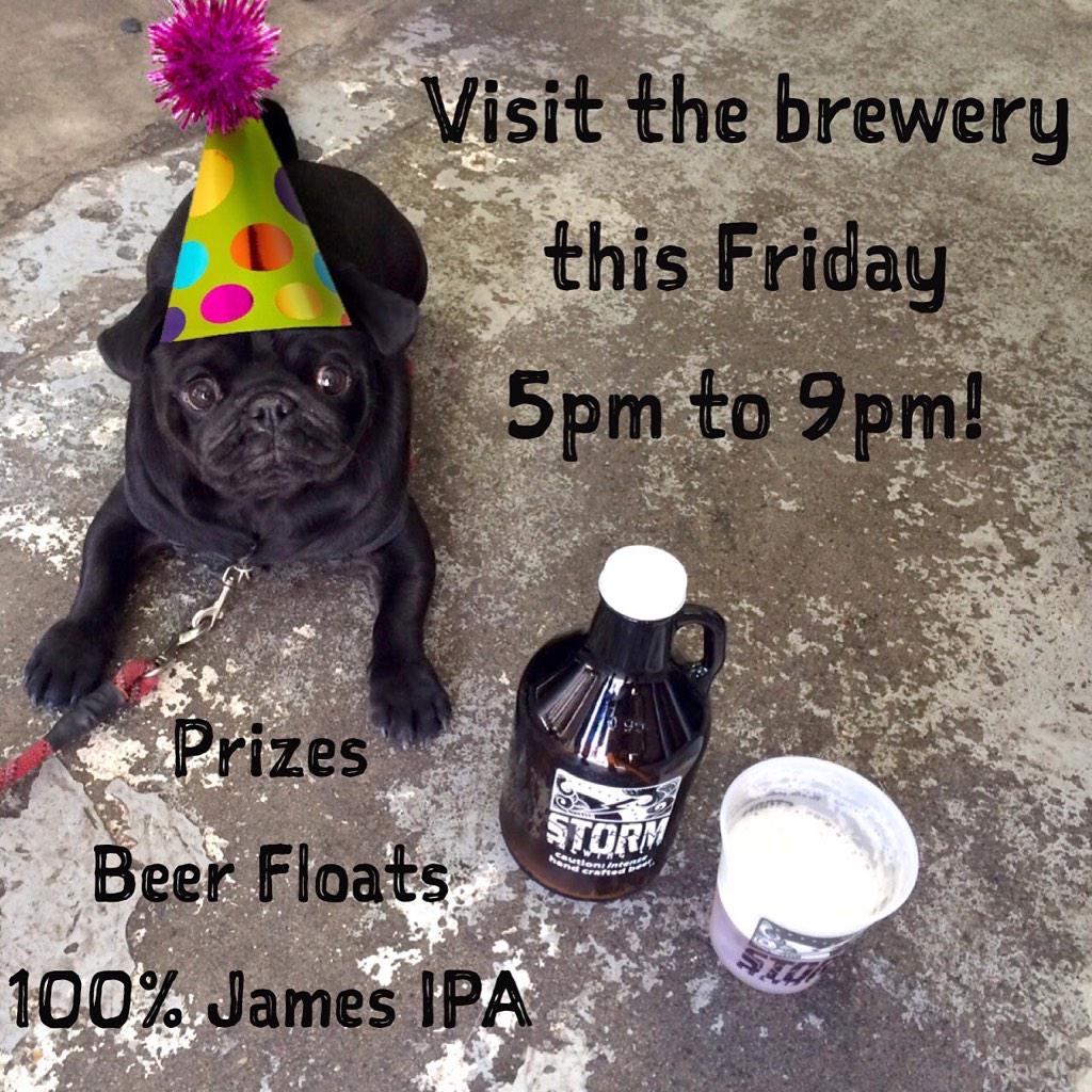 StormBrewingVan's tweet photo. We just turned 21 and we're going to celebrate this Friday! The brewery will be open until 9pm! Beer float anyone? http://t.co/BYy2y25KfK