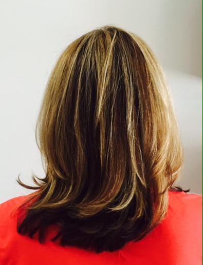 #MSalonandSpa #AlpharettaSalons #Highlights #MediumHaircut #Blowdry #ProfessionalHaircut #TalentedStylists