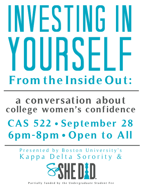 Excited to speak to the college women of <a href="/BU_Tweets/">Boston University</a> all about confidence, our most important investment #SoSheDid