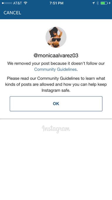 Listen you don't like me, unfollow me. It's simple. Another picture taken down. 😡 http://t.co/47Ek4O<a href="/tag/tbt"class="tags"><span>#tbt</span></a>