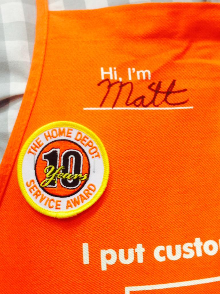 mrgoldstein1's tweet photo. Here's to another 10 years. Thank you Home Depot http://t.co/2d321KOUdi