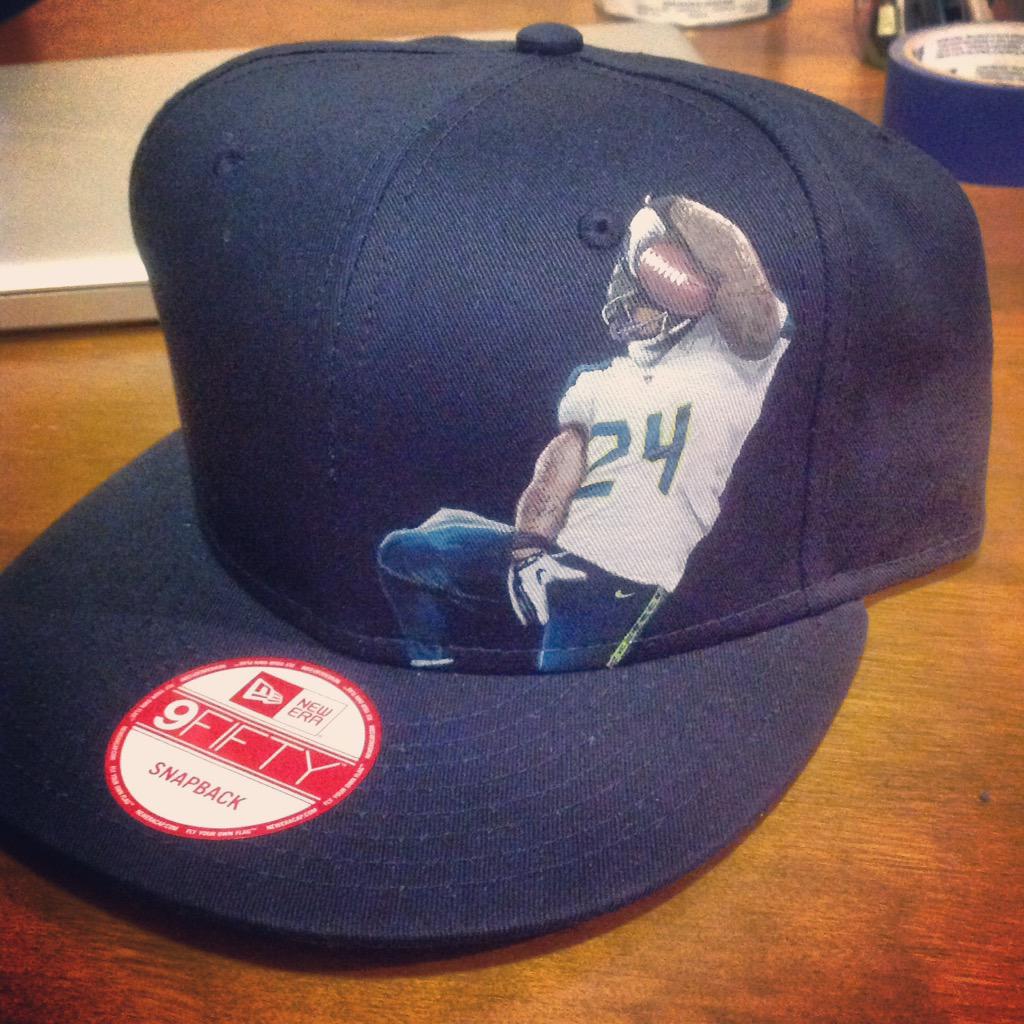 novatodesigns's tweet photo. Just like the shoes, @novatodesigns hats are hand-painted and one-of-a-kind. @MoneyLynch celebration on @NewEraCap. http://t.co/c6Sn00hs6D