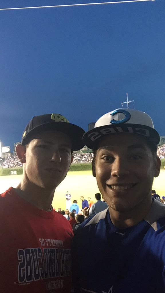 SammySweed's tweet photo. Cubs game w/ @ronniedale2 #StillHateEm http://t.co/87fMeAvppH