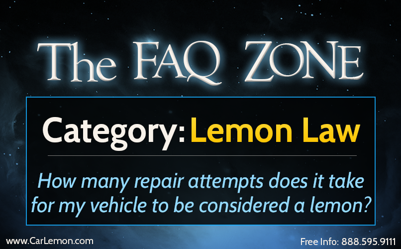 Car_LemonLaw's tweet photo. How many repair attempts does it take for a vehicle to be considered a #Lemon? http://t.co/RepdPo8azq http://t.co/obDYKRkmYq
