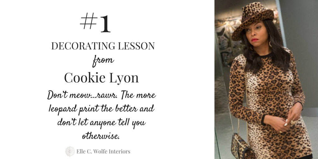 ElleCWolfe's tweet photo. #EmpireSeason2  Cookie's #1 Decorating advice-Don't meow-rawr. read all 7 --> http://t.co/vP3lfpgE3K http://t.co/295wCExONr