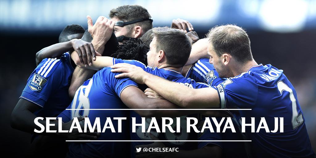 ChelseaFC's tweet photo. Selamat Hari Raya Haji to all our fans celebrating today! http://t.co/GYC0fYGFUb