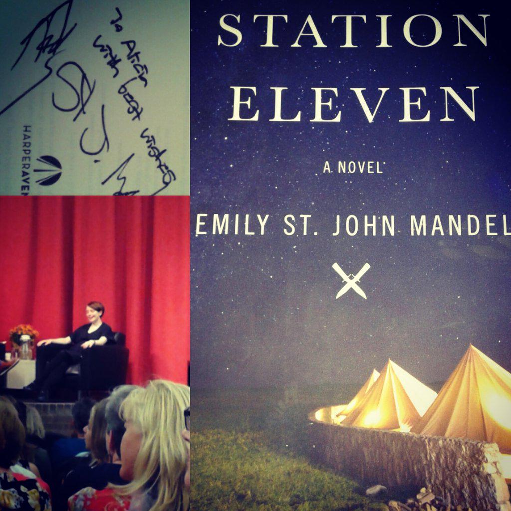 ms_munnings's tweet photo. Met author of #stationeleven tonight @KitchLibrary #inspiredtowrite #becausesurvivalisinsufficient @JamesWDarling http://t.co/EHSyDSmRBC