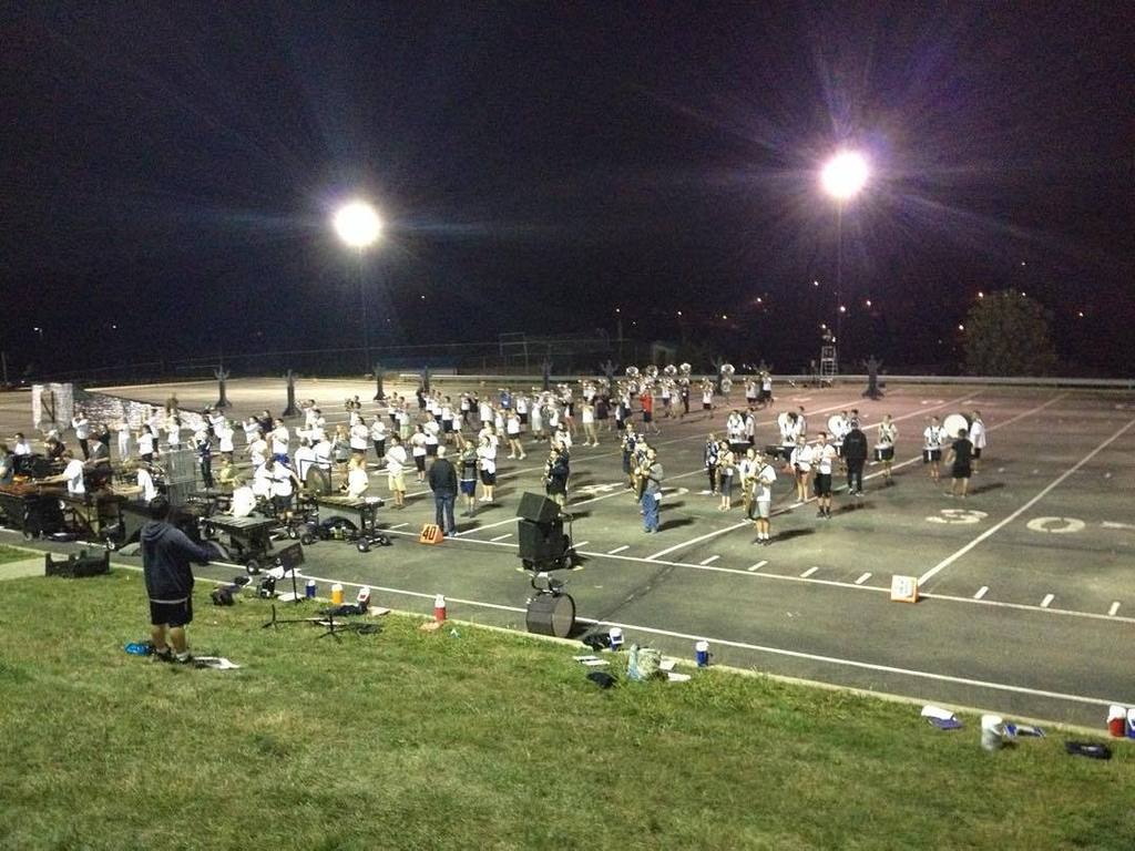 NorwinBand's tweet photo. #Wednesday night lights. #norwinband #rehearsal #norwin #marchingband #norwinguard #15642 http://t.co/yxc2Lo3Rby http://t.co/oRkiFnpd0i