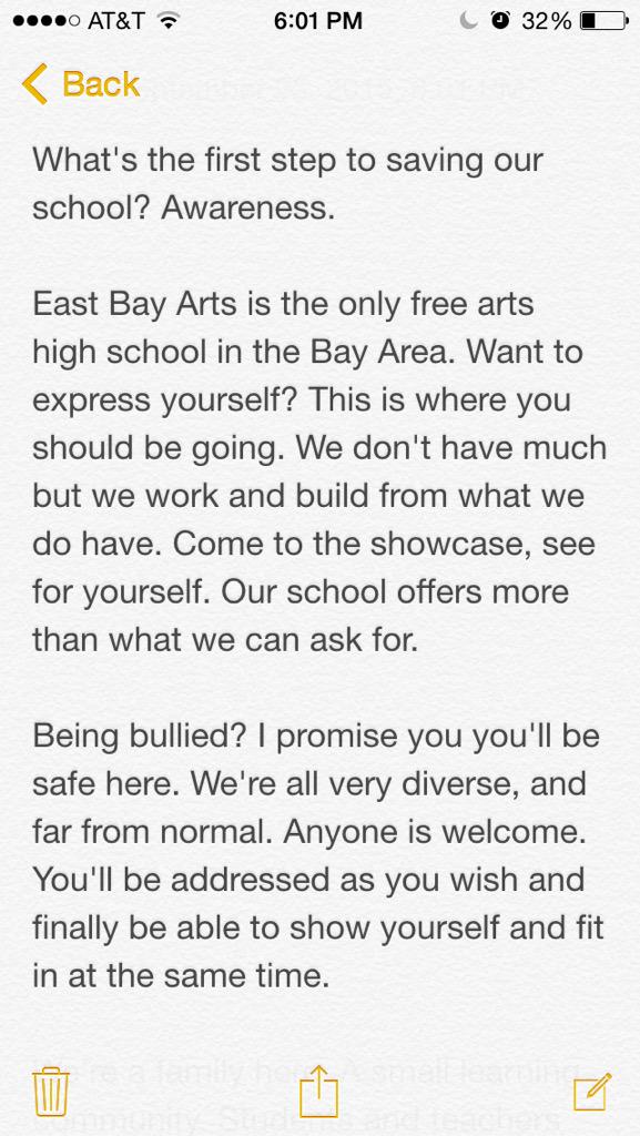 vodkaftnbhd's tweet photo. @FifthHarmony please please see this and help us save our school by spreading the hashtag #SaveEBA
~ @saveEBA http://t.co/xR4FwQSJRd